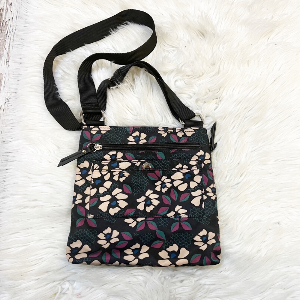 Tyler Rodan Black Floral Crossbody Bag Gem